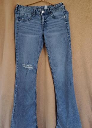 Широкие стрейчевые джинсы1 фото