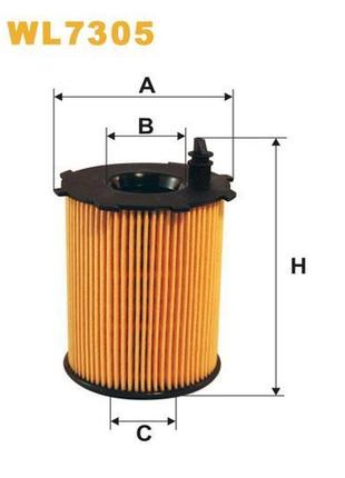 Фильтр масляный citroen; fiat; ford; mazda; mini; peugeot; suzuki; toyota; volvo wix filters - (wl7305)