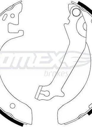 Гальмівні колодки барабанні для ford escort, mondeo tomex — (tx 20-51)