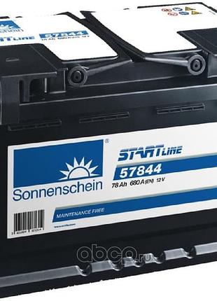 Аккумулятор sonnenschein 12v 78ah 680a r[+] 278*175*190 - (57844)