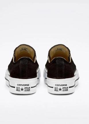 Кеди converse all star low platform black4 фото