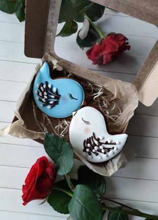 Пряники пташки, пряники медові розписні, пряники на замовлення, пряники на великдень