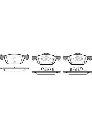 Тормозные колодки передние honda accord 2008-; civic 2012- woking - (p12843.02)