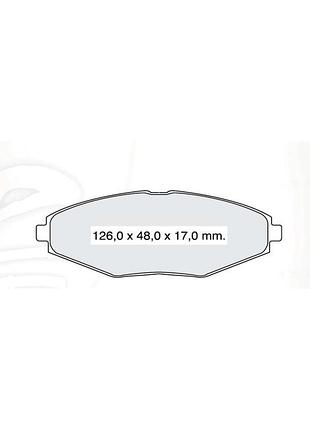 Тормозные колодки дисковые передние daewoo lanos 13 dafmi intelli (d132e)