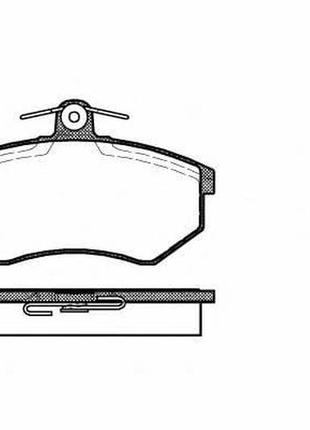 Гальмівні колодки передні дискові chery amulet woking — (p0343.00)