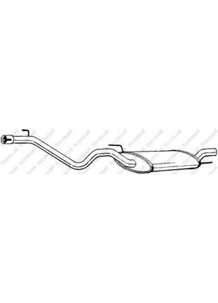 Глушитель задний volkswagen golf iii 91-93 bosal - (282-683)