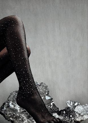 Сексуальні колготки зі стразами