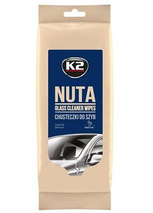 Салфетки k2 nuta wipes влажные для очистки стекла и стеклянных поверхностей - k500