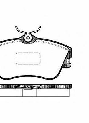 Тормозные колодки передние volkswagen transporter t4 woking - (p5803.00)