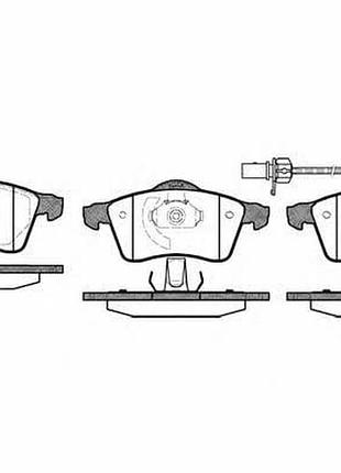 Тормозные колодки передние дисковые vw transporter iv (70xb, 70xc, 7db, 7dw, 7dk) woking - (p7183.01)