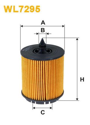 Фільтр оливний alfa romeo 159, brera; fiat croma ii; opel astra g, insignia, vectra b/c wix filters (wl7295)