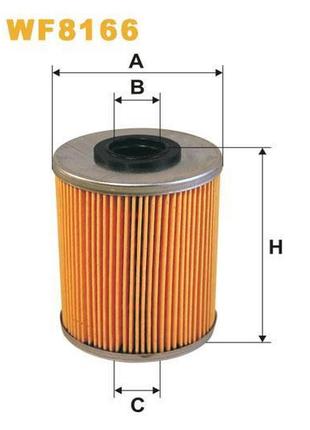 Фільтр паливний opel astra classic ii, astra g (astra ii), combo b, frontera b, meriva wix filters — (wf8166)