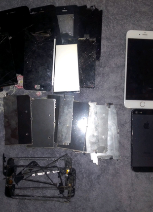 Лот iphone 5s,5c,6+,6, дисплеї,корпуса,плати,камери, кноп home. 2