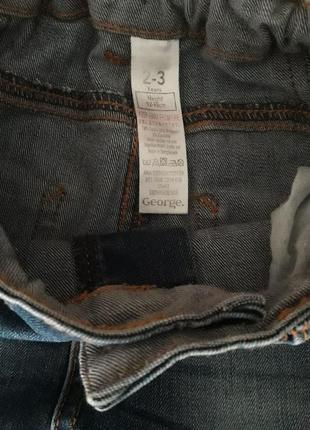 Стильные зауженные джинсы 2-4 года george2 фото