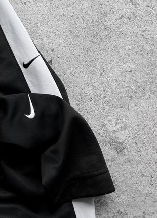 Nike nsw double swoosh track pants black/white спортивні штани8 фото