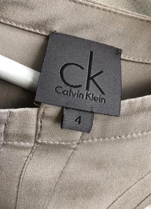 Шовкове нове плаття (шовк-малеберрі) зі складками з боку calvin klein10 фото