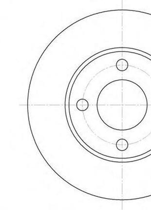 Тормозные диски audi 100, 80, 90 woking - (d6181.00)