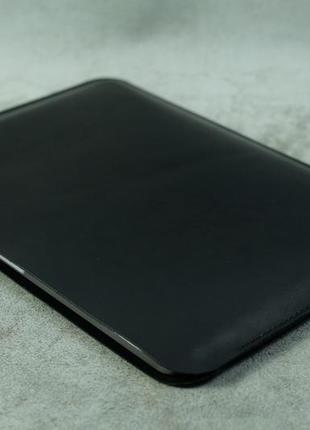 Чехол - карман из натуральной кожи для macbook (разные размеры для любой модели), цвет черный