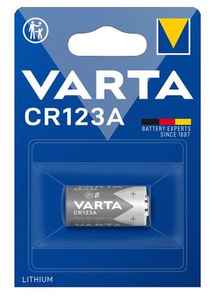 Батарейка литиевая varta lithium cr123a, 3v, bli 1