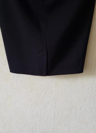 Новая черная юбочка карандаш с карманами h&m6 фото