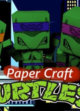 Черепашки paper craft іграшки для анімаційного творчості1 фото