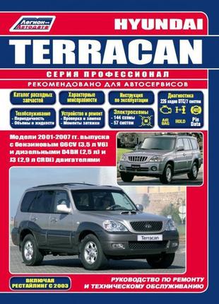 Hyundai terracan. керівництво по ремонту та експлуатації. книга