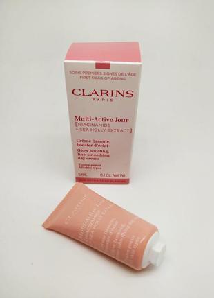 Мультиактивный дневной крем для всех типов кожи clarins multi-active anti-aging day cream-gel