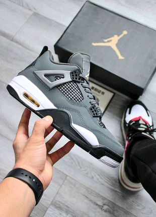 Nike air jordan 4 silver2 фото