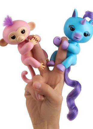 Інтерактивний єдиноріг, мавпочка оригінал fingerlings wowwee сша1 фото