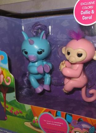 Інтерактивний єдиноріг, мавпочка оригінал fingerlings wowwee сша10 фото