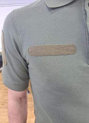 Військова футболка поло з липучками під шеврони зсу2 фото