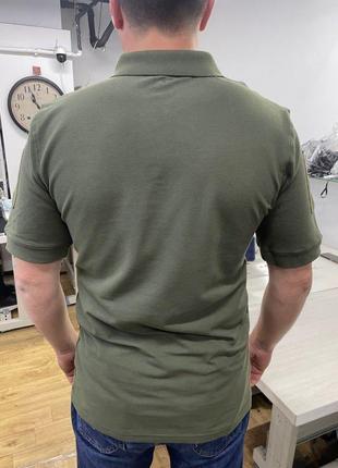 Військова футболка поло з липучками під шеврони зсу3 фото