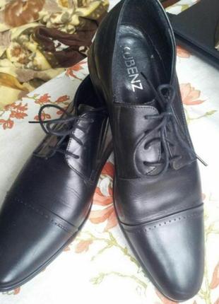 Мужские кожаные туфли фирмы kubenz.1 фото