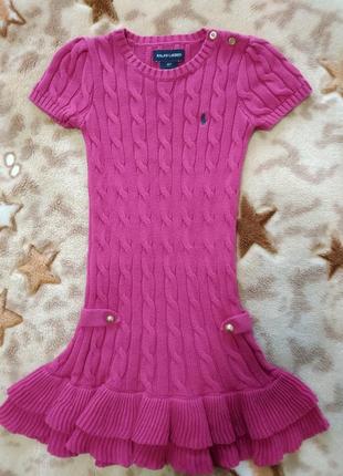 Платье-свитер для девочки ralph lauren3 фото