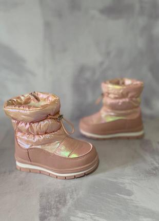 Взуття дитяче зимове. дутики зимові kimboo для дівчинки3 фото