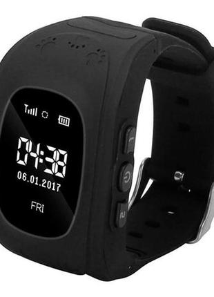 Дитячі розумні годинник smart watch gps трекер q50 black.