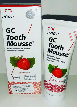 Зубний крем для реміналізаціі tooth mousse gc, 1 тюбик 35 мл1 фото