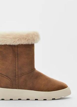 Брендові теплі чоботи черевики від zara для дівчинки zara (іспанія)