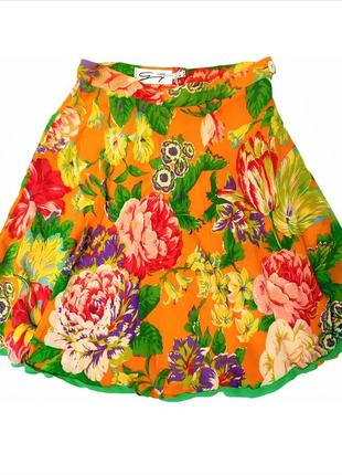 Genny премиум шелковая юбка цветочный принт /8207/1 фото