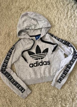 Укороченное худи adidas / худи адидас5 фото