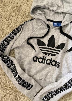 Укороченное худи adidas / худи адидас1 фото