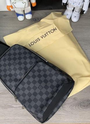 Сумка-слінг louis vuitton avenue damier graphite1 фото