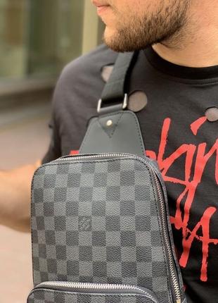 Сумка-слінг louis vuitton avenue damier graphite4 фото