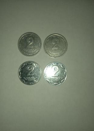 Монеты украины 2 копейки 1993-2012 год3 фото