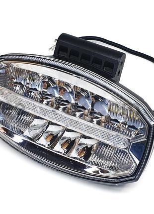 Фара дополнительная с led подсветкой 240х140мм, 9-32v, 80w, 4500k