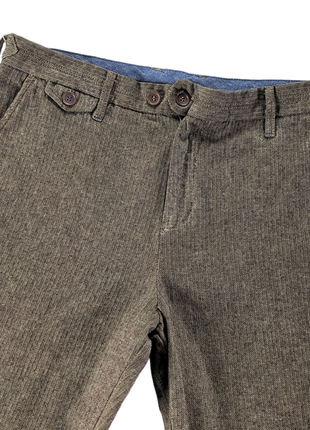 White stuff herringbone котоновые брюки штаны елочка под твид6 фото