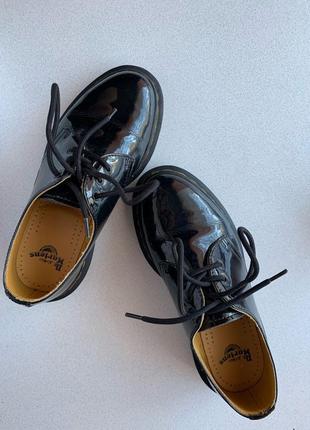 Dr. martens 1461 black patent туфлі-оксфорди5 фото