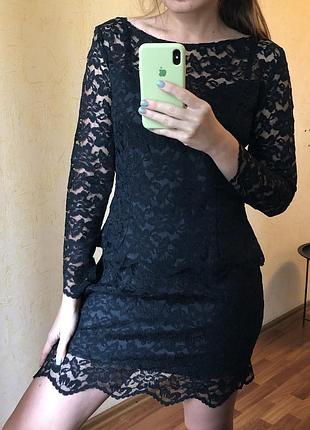 Вінтажний костюм двійка комплект ошатний вечірній мереживний гіпюровий ретро