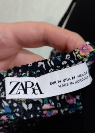 Сарафан,сукня, плаття міді zara,легке ,літне в квітковий принт.3 фото