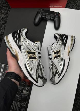 Мужские кроссовки new balance 1906r white metallic gold